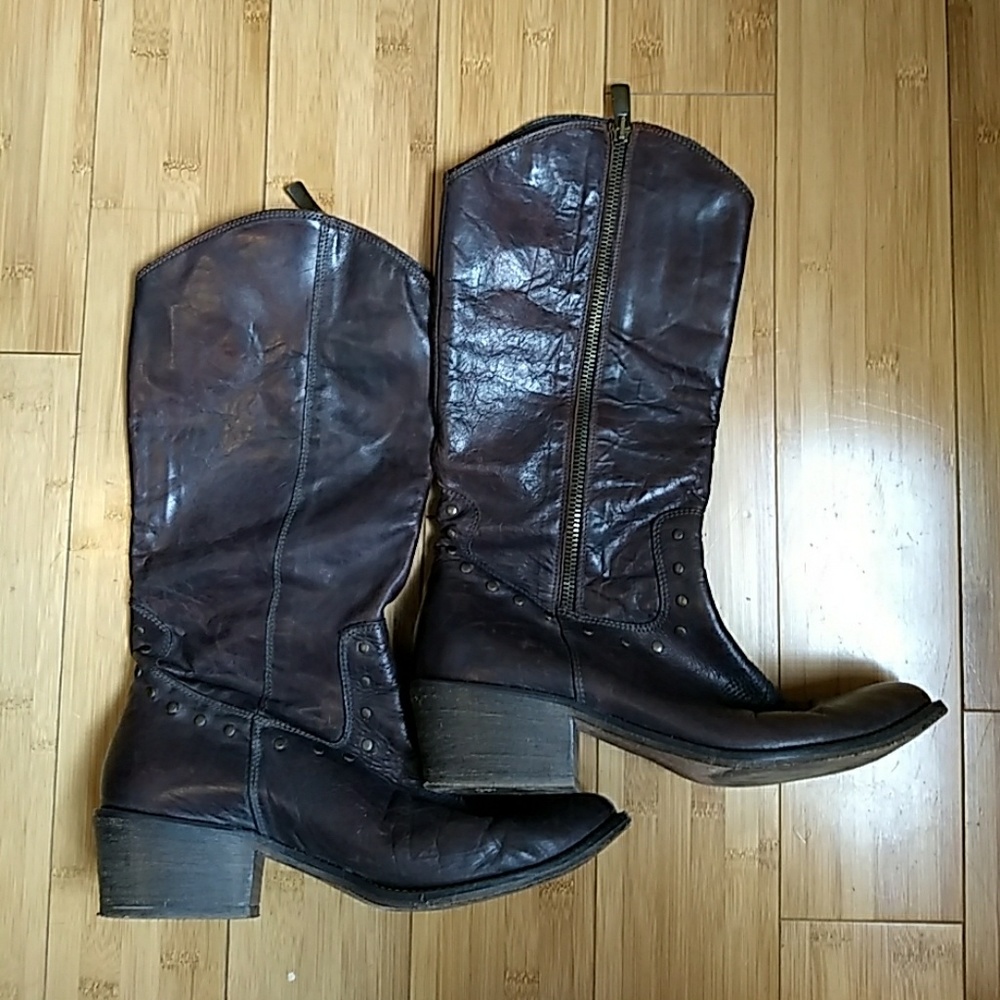 Vero Cuoio Brown Cowboy boots, Size 39